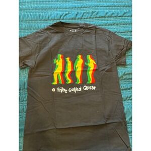 A Tribe Called Quest ATCQ Graphic T Shirt Black Short Sleeve Size S